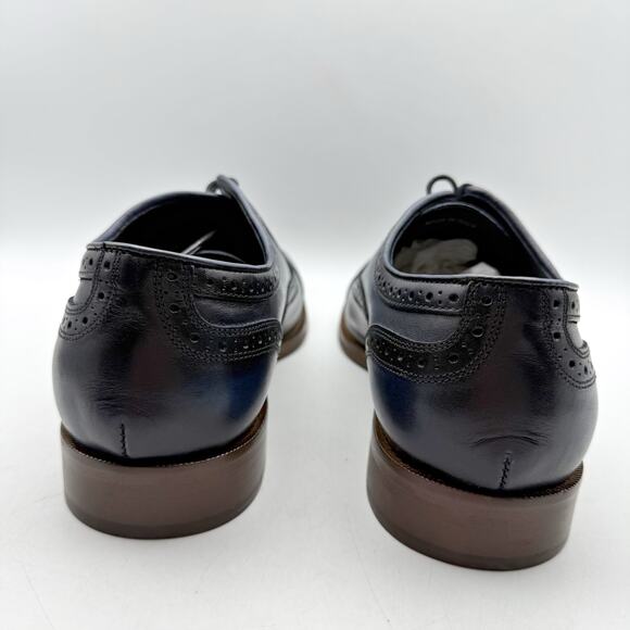 Mercanti Fiorentini Mens 7010 Oxford Shoes US 10 M Navy Leather GUC main image 13